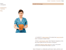 Tablet Screenshot of karenchristopher.co.uk